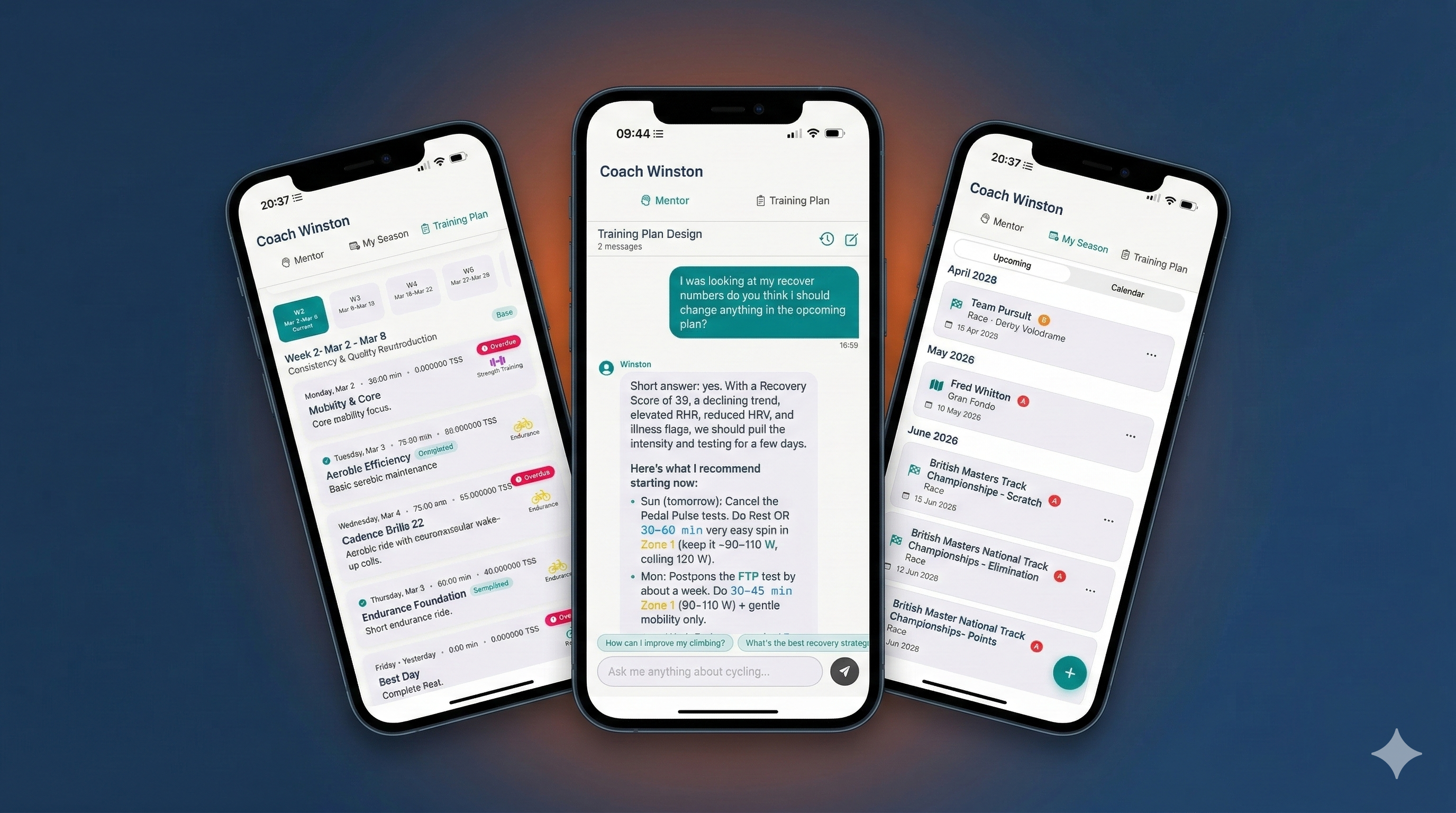 Coach Winston app preview