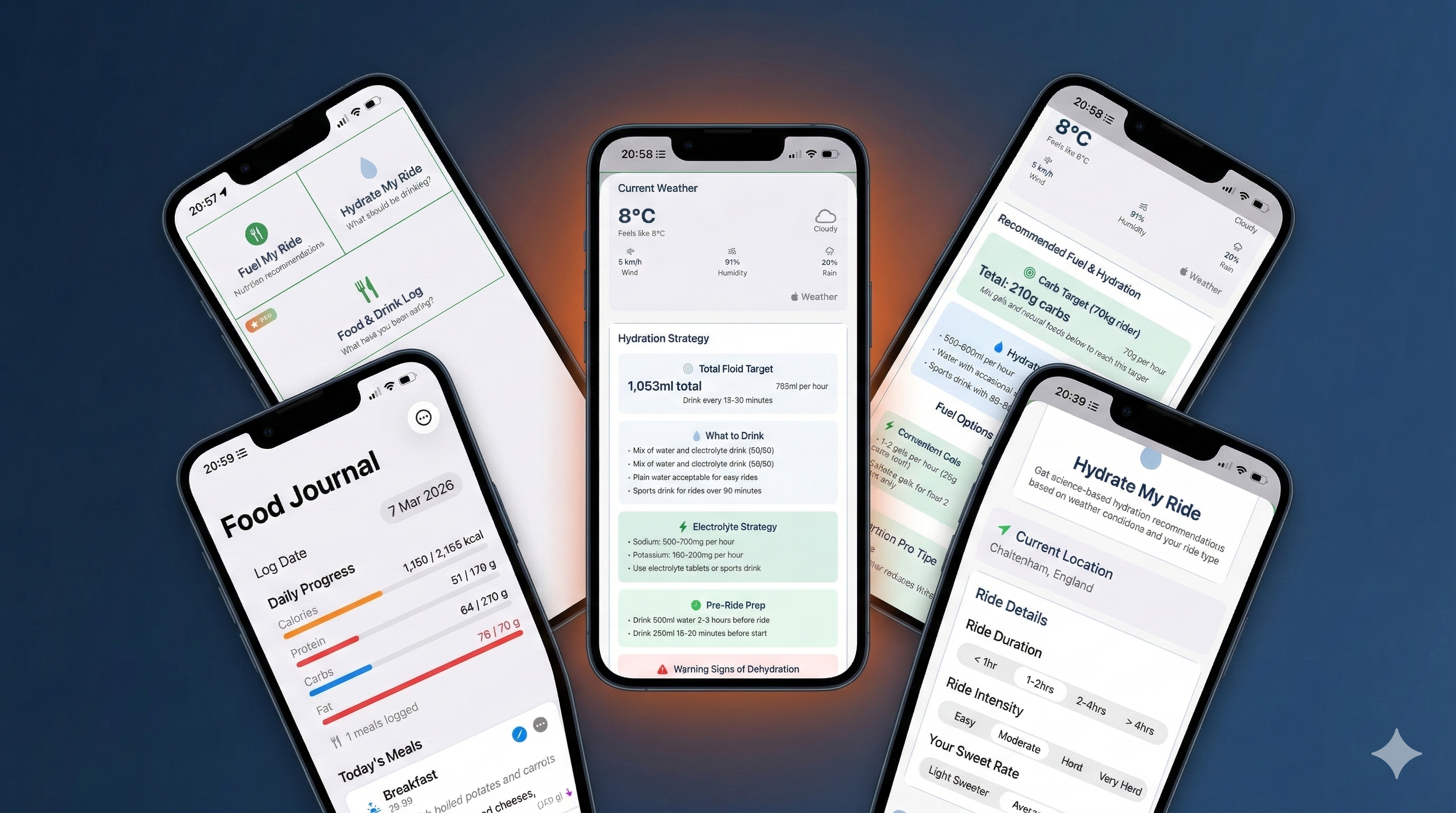 Nutrition app preview